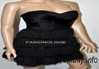 Hagust BCBG Maxazria NEW Black Semi Formal Dress Embellished